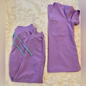 Figs Scrub Set in Lilac Dawn